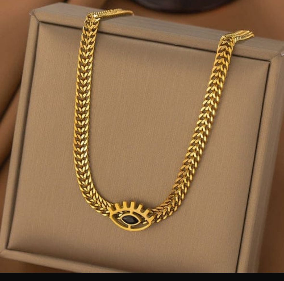 Evil eye thick chain