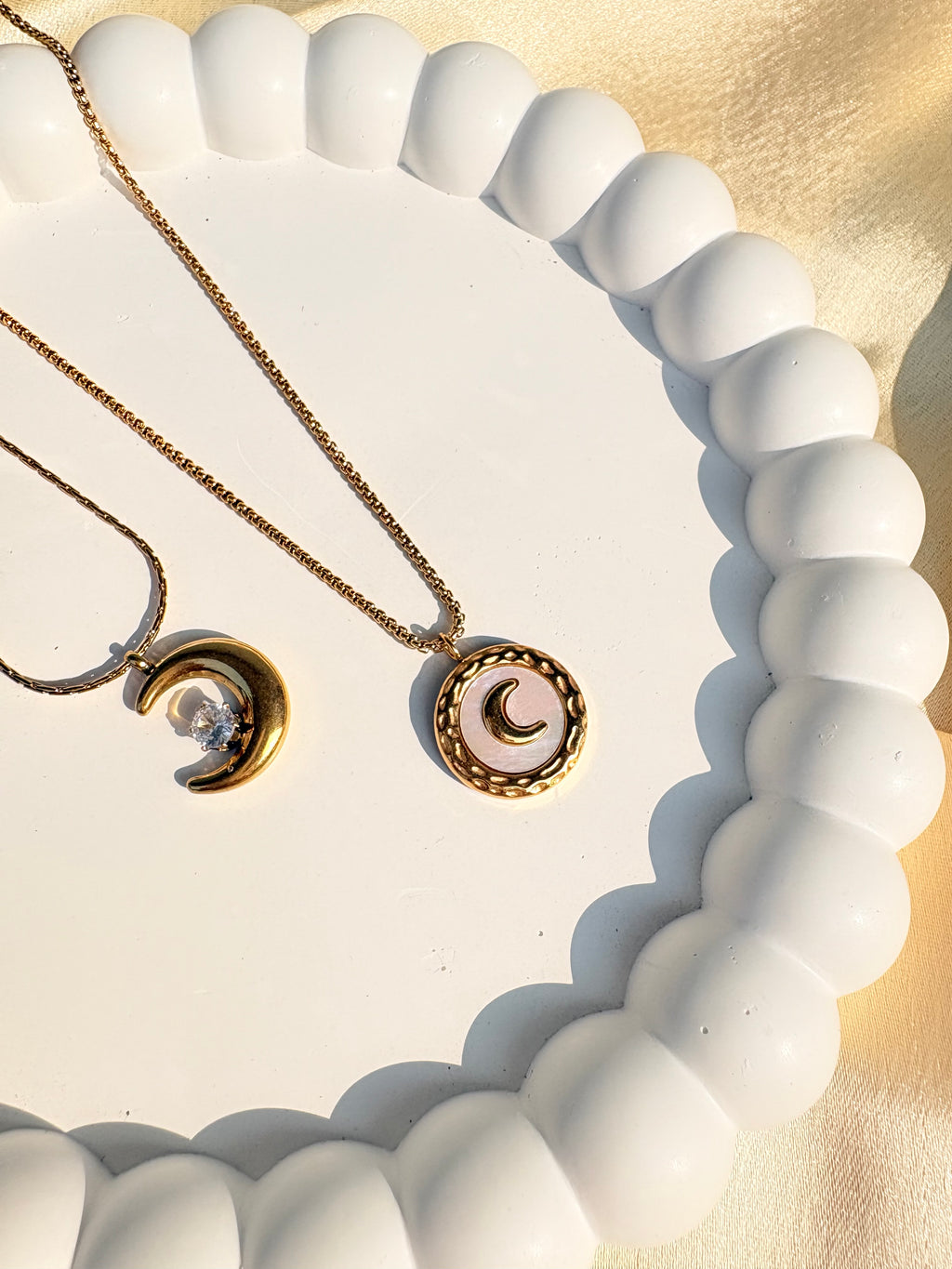 Moon combo necklace